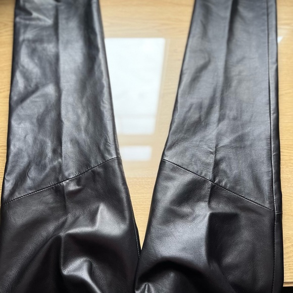 Danier Leather High Rise Straight Leg Pants Sz 6 - Picture 3 of 11
